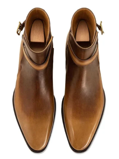 Calf Leather Jodhpur Boots, derma contour couture, premium leather shoes, designer boots, luxury boots, fashion boots, leather boots, premium boots, ankle boots1