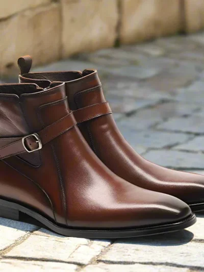 Calf Leather Jodhpur Boots, derma contour couture, premium leather shoes, designer boots, luxury boots, fashion boots, leather boots, premium boots, ankle boots5
