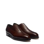 Classic Design Polished Leather Formal Oxford Shoes, Fashion Footwear, Italian Craftsmanship, Derma Contour Couture branding, Designer Apparel, Couture Clothing 1