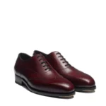 Classic Design Polished Leather Formal Oxford Shoes, Fashion Footwear, Italian Craftsmanship, Derma Contour Couture branding, Designer Apparel, Couture Clothing10