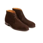Derma Contour Couture Derby Chukka Boot In Suede Leather, chukka boots, germany, italy