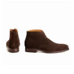 Derma Contour Couture Derby Chukka Boot In Suede Leather, chukka boots, germany, italy1