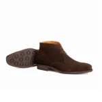 Derma Contour Couture Derby Chukka Boot In Suede Leather, chukka boots, germany, italy2