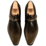 FullGrainCalfskin, FrenchSheepskinLining, LeatherSole, HandStitched, DermaContourCouture, LuxuryDressShoes, ExecutiveFootwear,2