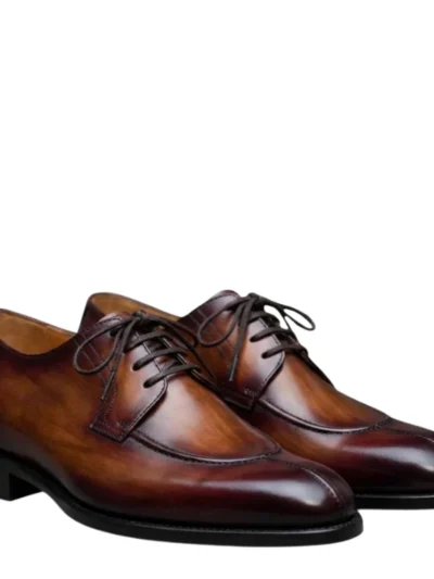 Italian leather shoes, men's dress shoes, semi-formal footwear, Derma Contour Couture wingtips, luxury sneakers