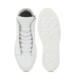 artisan-made sneakers Italy, white leather sneakers men, white leather sneakers women, gold detail sneakers, low-top luxury sneakers5