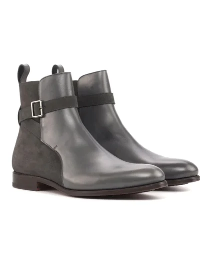 damen herren unisex leder stiefeletten, western ballerinas pumps, blockabsatz freizeit sportschuhe,