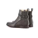 damen herren unisex leder stiefeletten, western ballerinas pumps, blockabsatz freizeit sportschuhe,2
