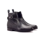 damen herren unisex leder stiefeletten, western ballerinas pumps, blockabsatz freizeit sportschuhe,5