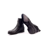 damen herren unisex leder stiefeletten, western ballerinas pumps, blockabsatz freizeit sportschuhe,6