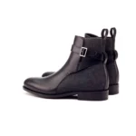 damen herren unisex leder stiefeletten, western ballerinas pumps, blockabsatz freizeit sportschuhe,7