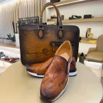 derma contour Couture derma contour couture Luxury Trolley Luggage, Italian Leather Shoes, Men's Loafers, Women's Heels,2
