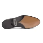 derma contour couture black leather loafers, business casual footwear, weekend luxury shoes, comfortable dress shoes, loafer shoes men,9