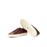 derma contour couture , gold accent sneakers, minimalist luxury sneakers, handcrafted Italian sneakers, premium white sneakers, leather low-top sneakers1