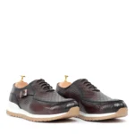 genuine leather sneakers, cushioned luxury sneakers, comfortable designer sneakers, high-quality leather sneakers, men's Italian leather sneakers