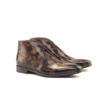 leather chukka boots, premium chukka boots, cowboy boots, western cowboy boots, luxury cowboy boots derma contour couture
