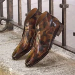 leather chukka boots, premium chukka boots, cowboy boots, western cowboy boots, luxury cowboy boots derma contour couture3