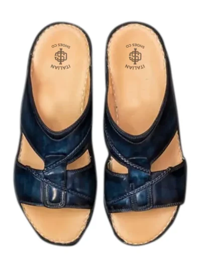 , luxury mules, summer footwear Germany, slip-on shoes, leather sandals men, leather mules women, Derma Contour Couture, 15