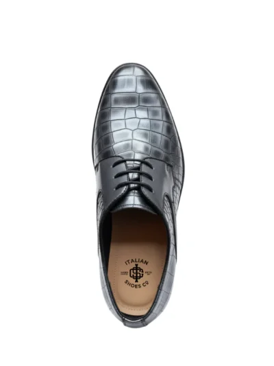 luxury oxford shoes, Italian leather dress shoes, hand-polished oxfords, burgundy leather shoes, formal footwear, business shoes, 3