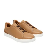 men's Italian leather sneakers, women's luxury leather sneakers, white leather sneakers designer, gold accent sneakers, derma contour couture - Copy