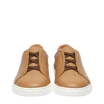 men's Italian leather sneakers, women's luxury leather sneakers, white leather sneakers designer, gold accent sneakers, derma contour couture2