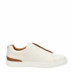 men's Italian leather sneakers, women's luxury leather sneakers, white leather sneakers designer, gold accent sneakers, derma contour couture8