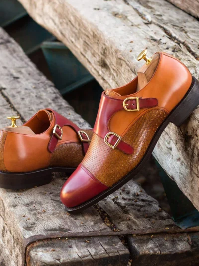 single monk strap, buckle shoes men, derma contour couture Oxford shoes, oxford shoes , cap toe oxford, plain toe oxford , formal lace-up shoes3