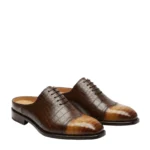 women's mules, men's designer mules, slip-on shoes, backless loafers, premium mules online, Derma Contour Couture