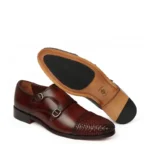 Derma Contour Couture Double Monk Woven Leather Cap-Toe Shoe, DCC, ItalianLuxuryFootwear, HandcraftedInItaly, ArtisanShoes, CoutureFootwear, germany2