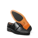 Derma Contour Couture Double Monk Woven Leather Cap-Toe Shoe, DCC, ItalianLuxuryFootwear, HandcraftedInItaly, ArtisanShoes, CoutureFootwear5