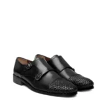 Derma Contour Couture Double Monk Woven Leather Cap-Toe Shoe, DCC, ItalianLuxuryFootwear, HandcraftedInItaly, ArtisanShoes, CoutureFootwear6