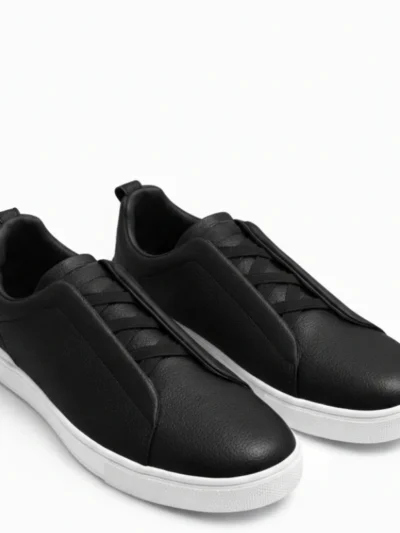 Italian_Luxury_Minimal_Leather_Sneakers_, DCC lifestyle footwear, derby, open-lacing, versatile-formal, business-casual, leather-derby, croc-embossed,